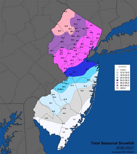 Past Weather in <strong>New Jersey, New Jersey, USA — Yesterday</strong> and Last 2 Weeks. . Nj total snowfall